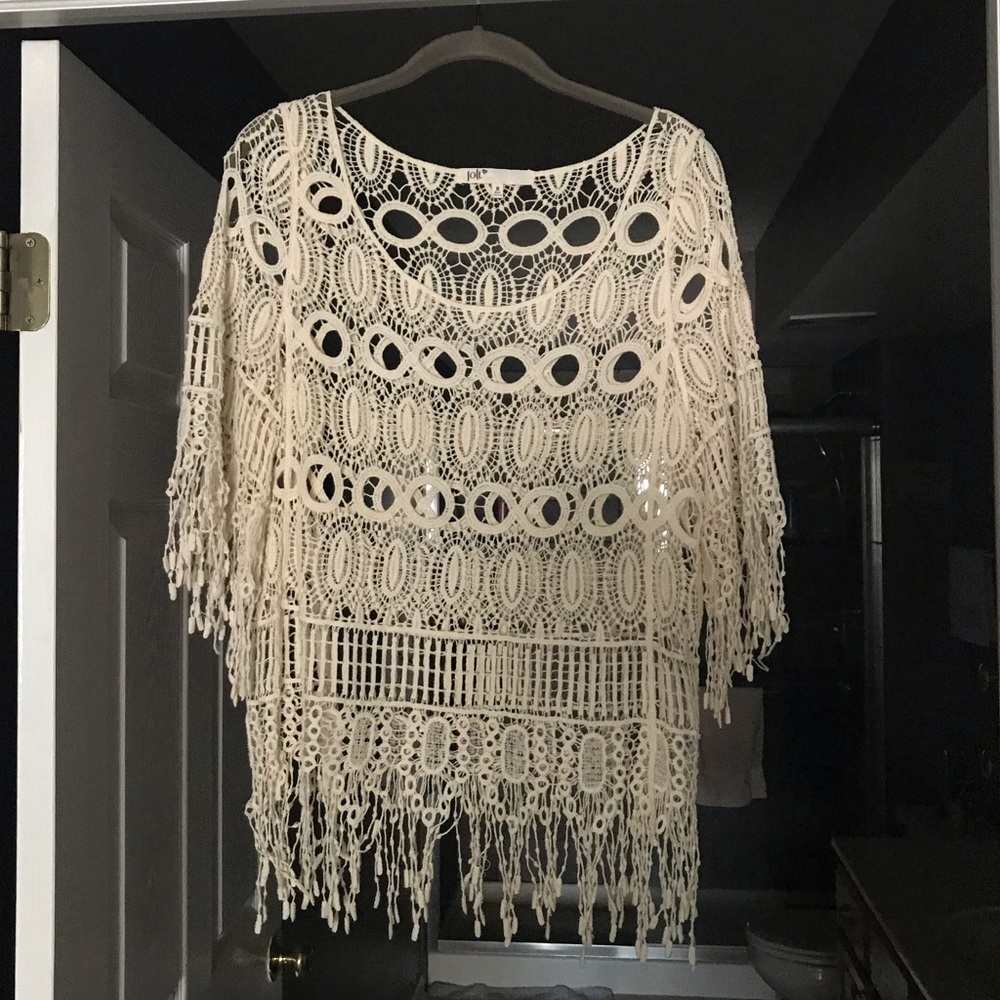 SOLD Jolt | Cream Color Lace Shirt